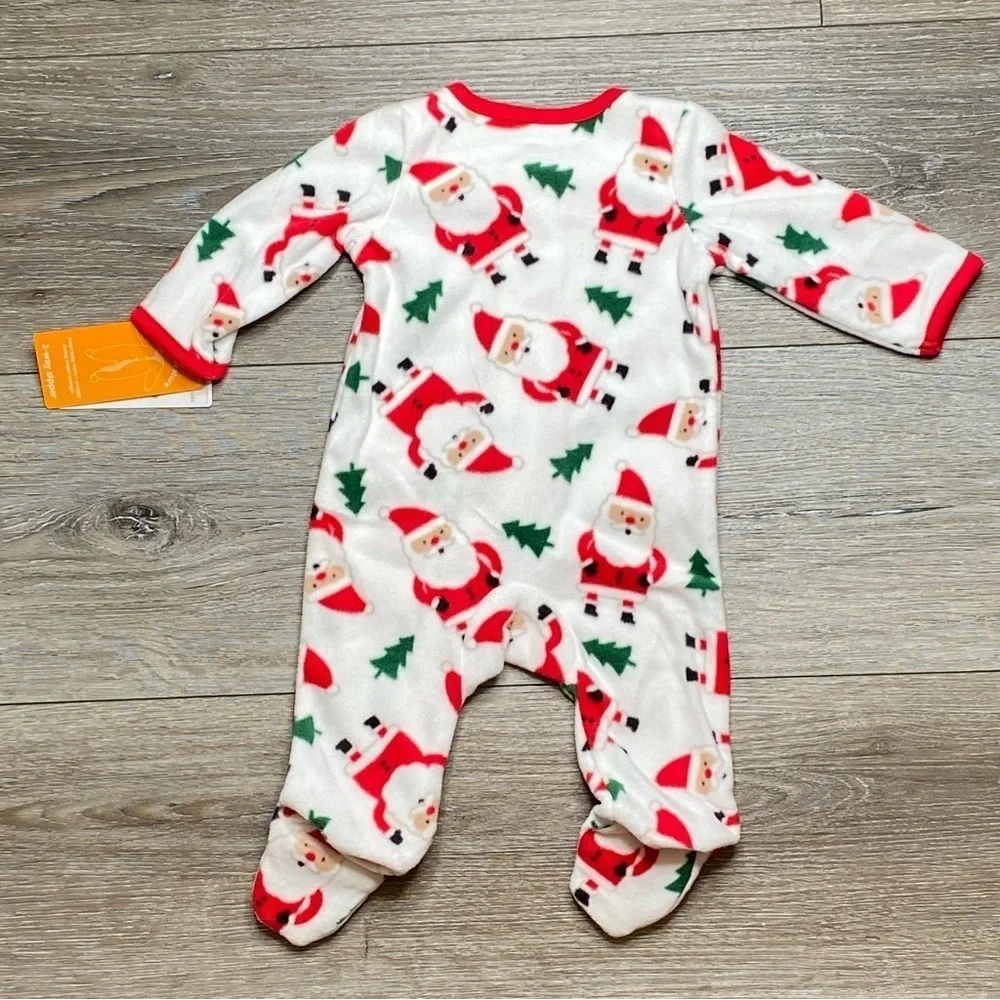 Carter’s Baby Christmas Santa footed Zip Pajama